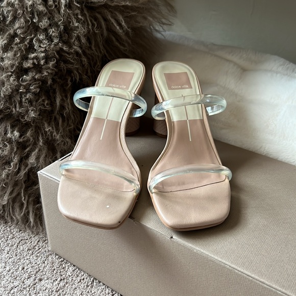 Dolce Vita Noles Heels in Nude Crystal (7) - Picture 2 of 11